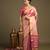 Pink handloom tissue silk saree