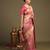Pink handloom tissue silk saree