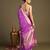 Lavender handloom pure silk saree