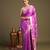 Lavender handloom pure silk saree