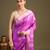 Lavender handloom pure silk saree