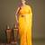 Yellow handloom pure silk saree