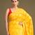 Yellow handloom pure silk saree