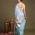 Blue handloom pure silk saree