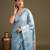 Blue handloom pure silk saree