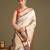 Ivory handloom banarasi saree