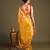Yellow handloom pure tissue silk saree