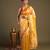 Yellow handloom pure tissue silk saree