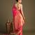 Pink handloom pure silk saree