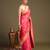 Pink handloom pure silk saree