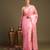 Baby pink handloom pure silk saree