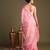 Baby pink handloom pure silk saree