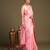 Baby pink handloom pure silk saree