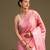 Baby pink handloom pure silk saree