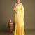 Yellow handloom banarasi silk saree