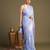 Blue handloom banarasi silk saree
