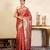 Red handloom pure silk saree
