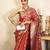 Red handloom pure silk saree