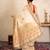 Cream handloom banarasi silk saree