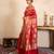 Red handloom banarasi silk saree