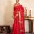 Red handloom chiffon silk saree