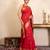 Red handloom chiffon silk saree