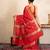 Red handloom chiffon silk saree