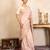 Baby pink handloom pure silk saree