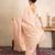 Baby pink handloom pure silk saree