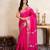 Pink handloom pure silk saree