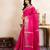Pink handloom pure silk saree
