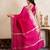 Pink handloom pure silk saree