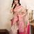 Pink handloom kanchipuram silk saree