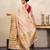 Off white handloom banarasi silk saree