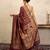 Maroon handloom pure silk saree