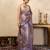 Lavender handloom pure organza silk saree