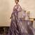 Lavender handloom pure organza silk saree