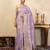 Light purple handloom pure silk saree