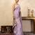 Light purple handloom pure silk saree