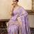 Light purple handloom pure silk saree