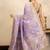 Light purple handloom pure silk saree