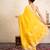 Yellow handloom banarasi silk saree