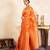 Orange handloom banarasi silk saree