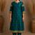 Teal woven kurta with pant