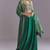 GREEN EMBROIDERY WORK FLARED LEHENGA CHOLI WITH DUPATTA.