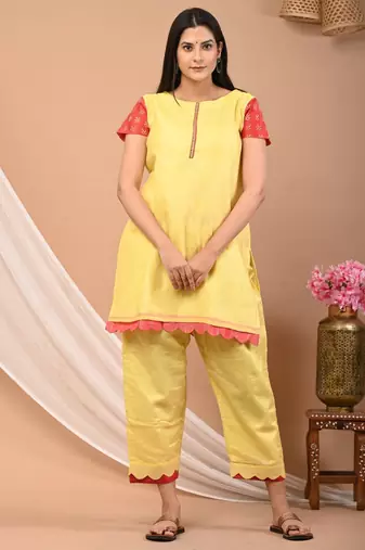 Handloom cotton coord set