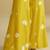 Yellow mirror work silk semi-stitch palazzo suit