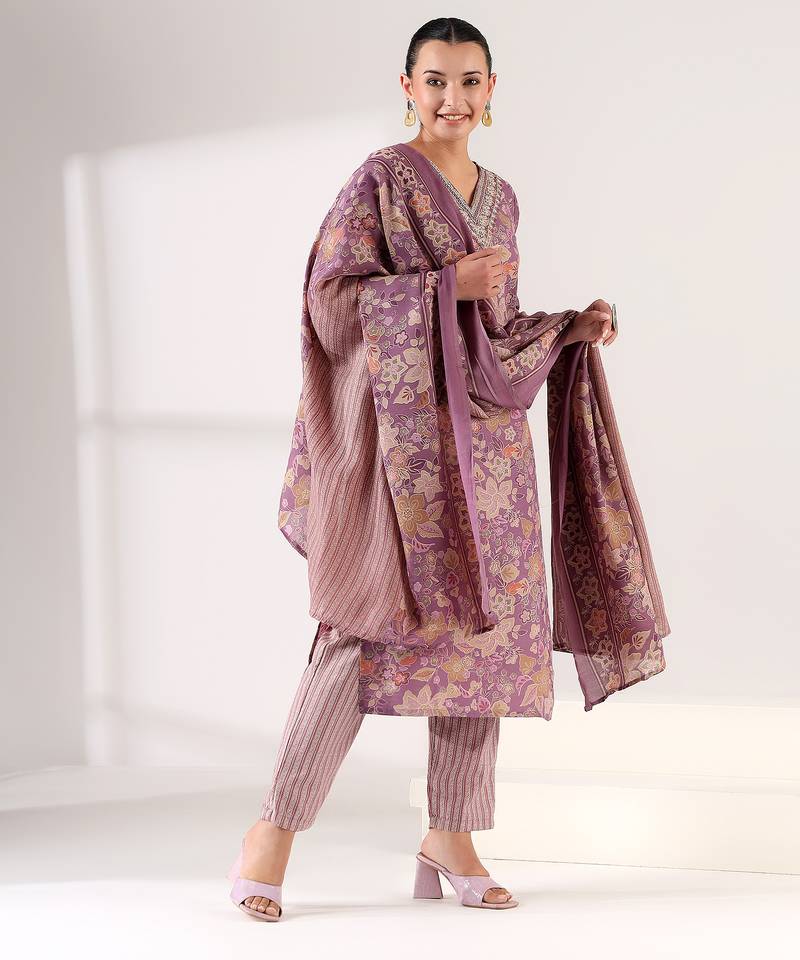Kashmiri kashish suit set