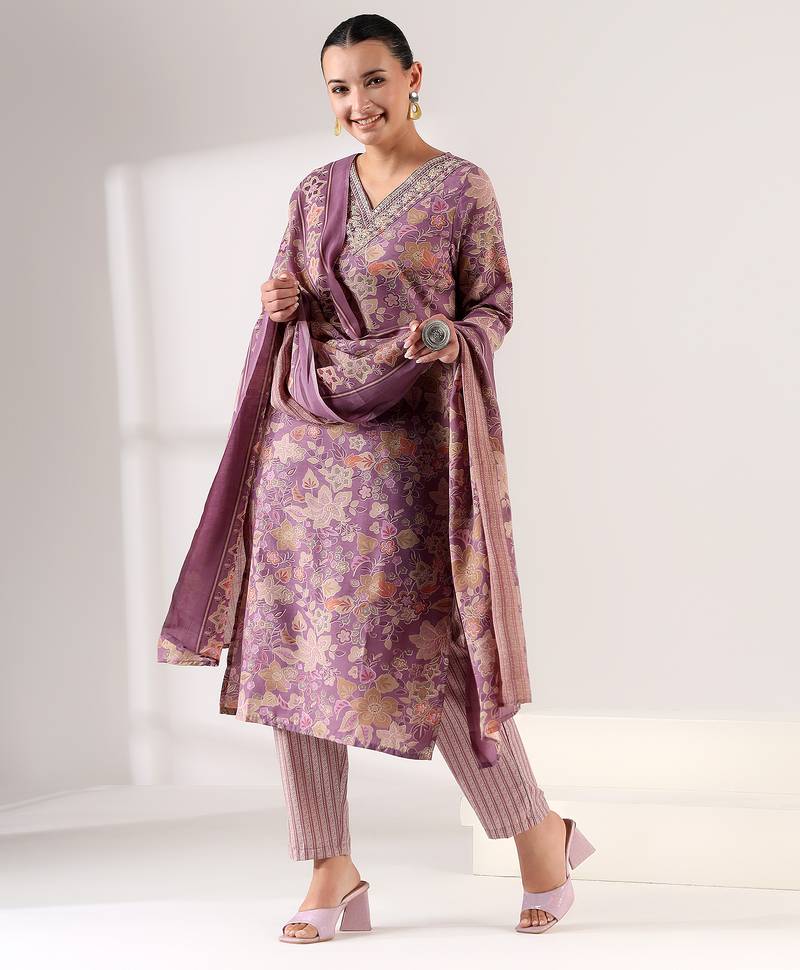 Kashmiri kashish suit set