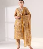 Basanti bahaar suit set